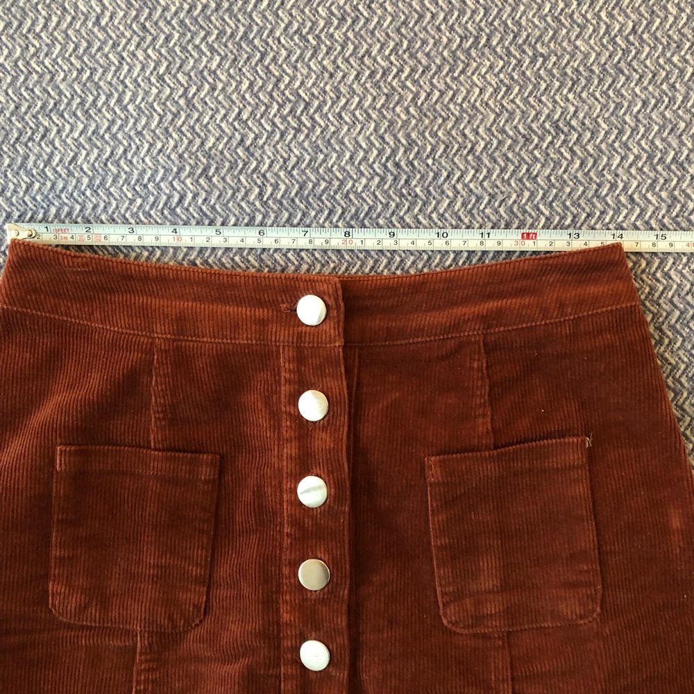 Brown Corduroy Skirt - Picture 7 of 7